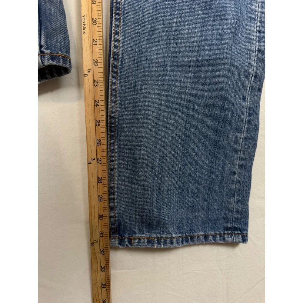 Levi's 505 Straight Leg Jeans Men's 38x32 Blue Medium Wash Denim Casual Classic